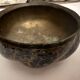 Orientalist Bowl with Hand-Painted Midnight Blue and Gold Floral Decor