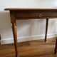 Wooden desk year 50 feet turned