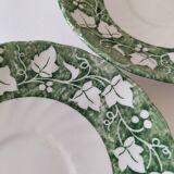 6 small Churchill "Verdigris" Staffordshire plates – 14 cm