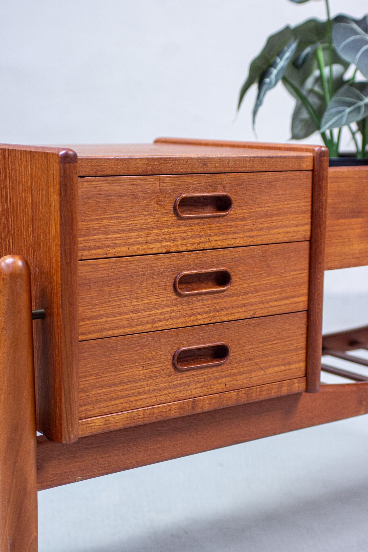 Arne Wahl Iversen plant bench chest of drawers vintage teak Danish 60s