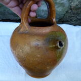 Ancienne chevrette gargoulette en terre vernissée XIXème siècle
