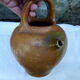 Old kid gargoulette in glazed earth nineteenth century