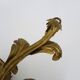 Vintage Italian wall light in gilded wood. 1970s