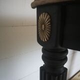 Small half-moon side table