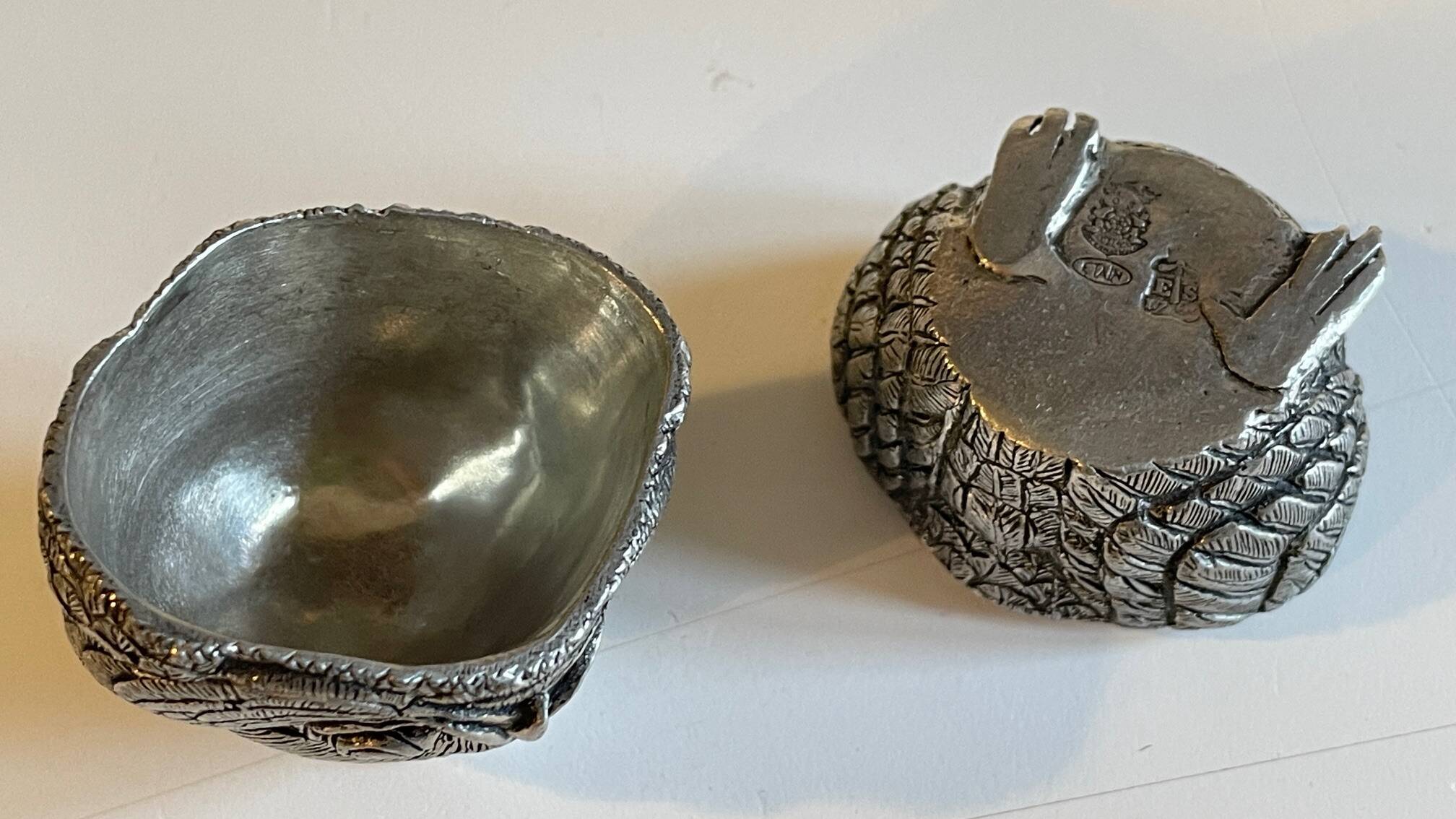 Pewter Owl Box by Etienne Sergent FRANCE