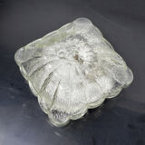 1970s modern glass plafond HP Leuchten, Germany