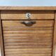 Oak curtain cabinet 20th century office furniture