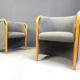 Pair of Italian armchairs, 1980s