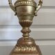 Antique Large Cassolette Lamp Empire Greek Roman Gilded Wood 19th Century 60