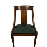 mahogany veneer gondola chair