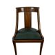 chaise gondole en placage d'acajou