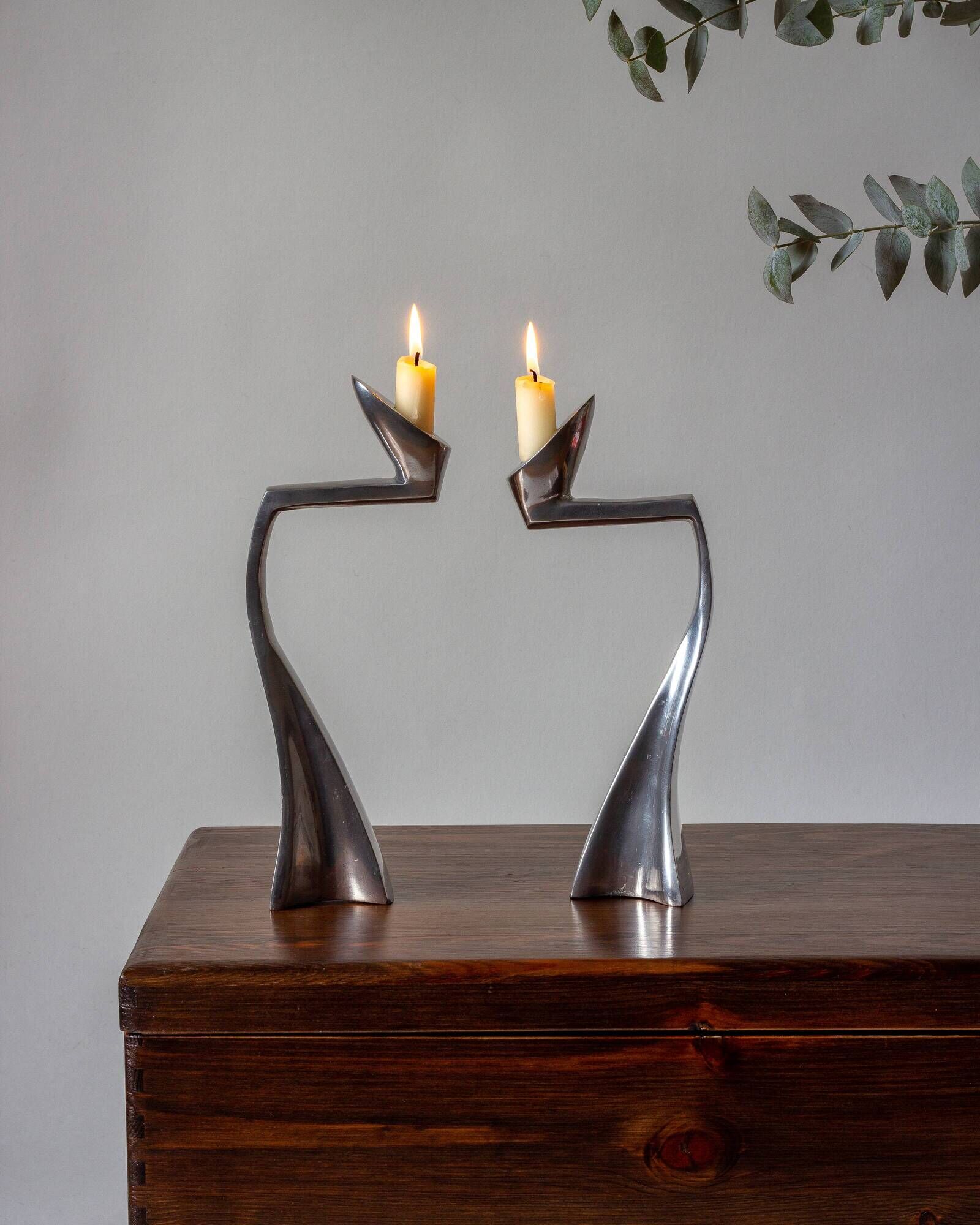 Pair of candle holders #Arclumis / Matthiew Hilton for SCP England / 80s