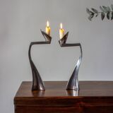 Pair of candle holders #Arclumis / Matthiew Hilton for SCP England / 80s