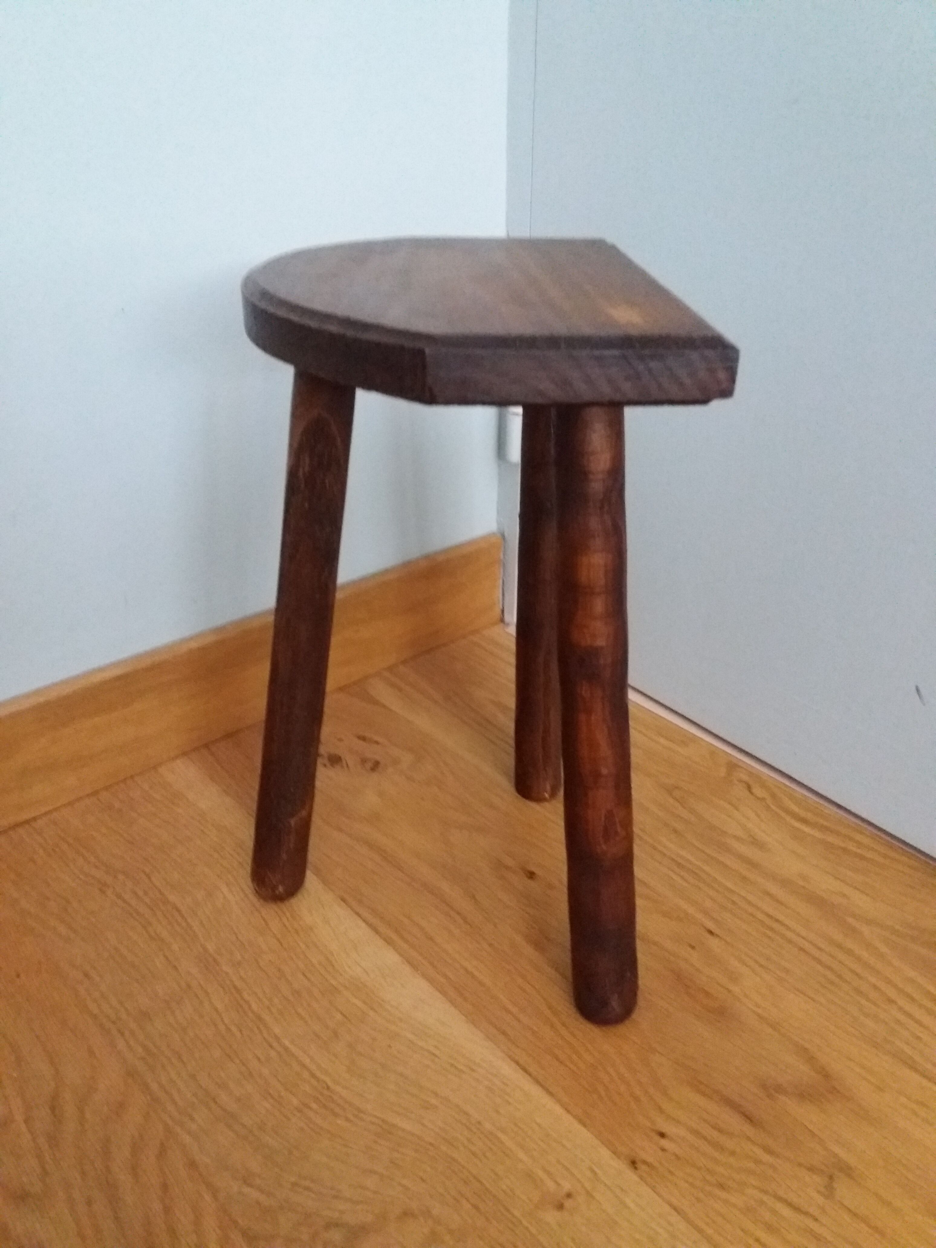 Tripod stool cowherd end of sofa