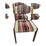 Lot de 6 chaises vintage