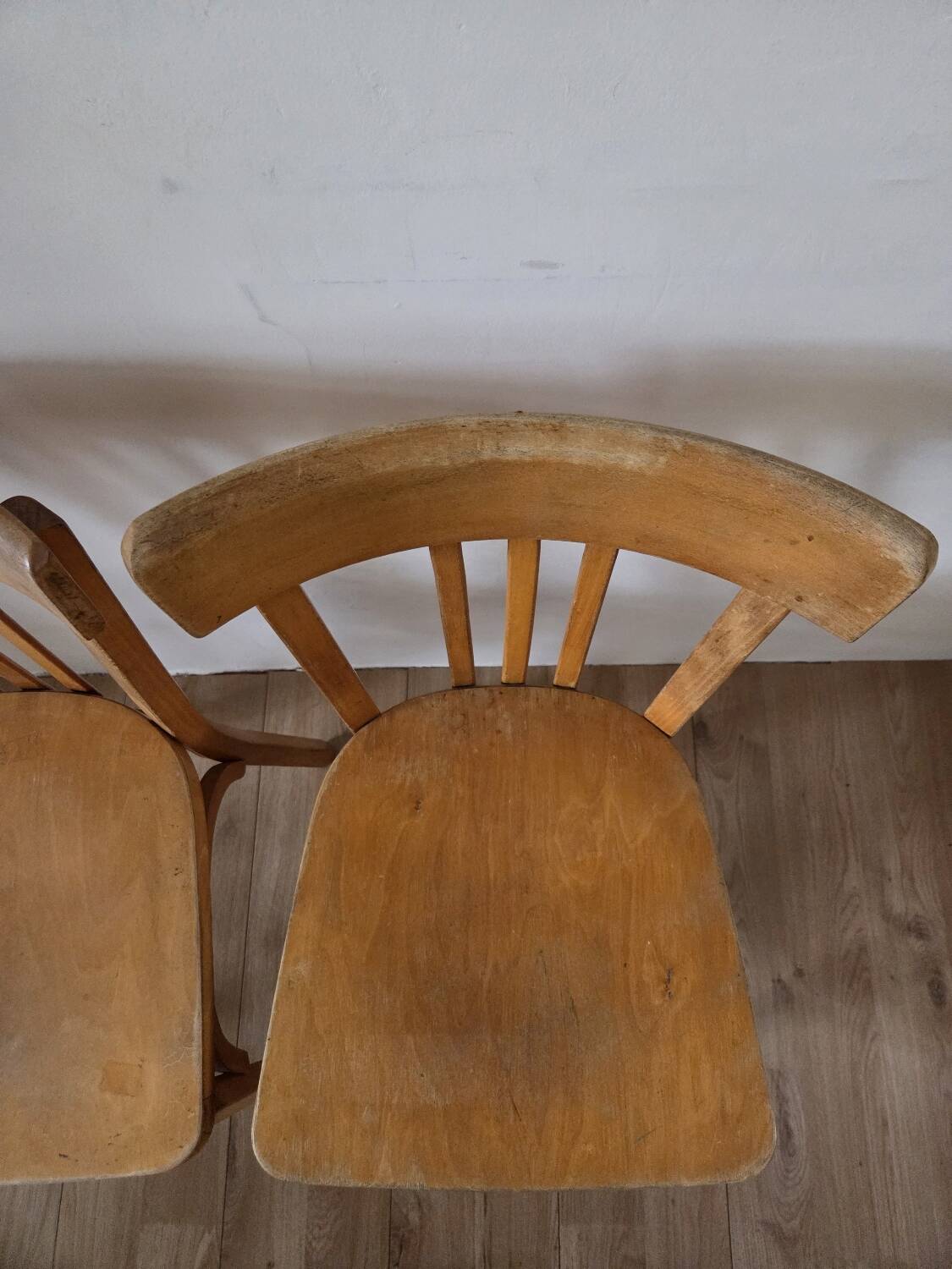 Pair of Baumann bistro chairs