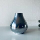 Vase moderniste argenté