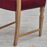1970s, set of 6 Danish dinning chairs, very good condition, oak wood.