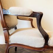 Fauteuil à la reine, style Louis XV, XIXème siècle