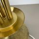 Large Hollywood Regency brass globe table lamp, Italy 1970s