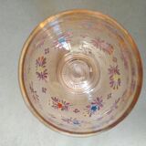 Roemer wine glass in blown enamelled glass, 19th century