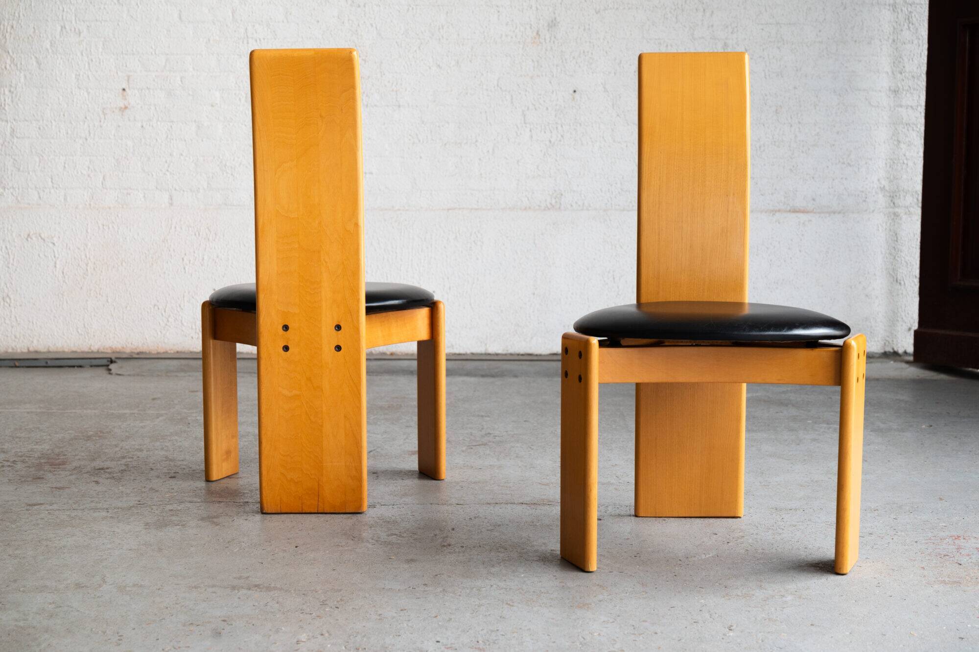 Set of 6 dining chairs by Mario Marenco