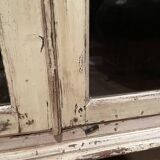 Beige lacquered teak sideboard