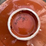 Pair of dishes Safi Dmani ethnic ceramic fish yellow and blue - vintage pottery