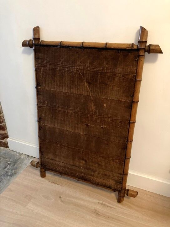 Antique bamboo mirror