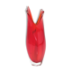 Red vase orange Murano Sommerso Mandruzzato Vintage