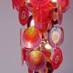1970s disk chandelier by Aro Leuchten Germany