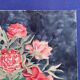 Vintage watercolor with peonies