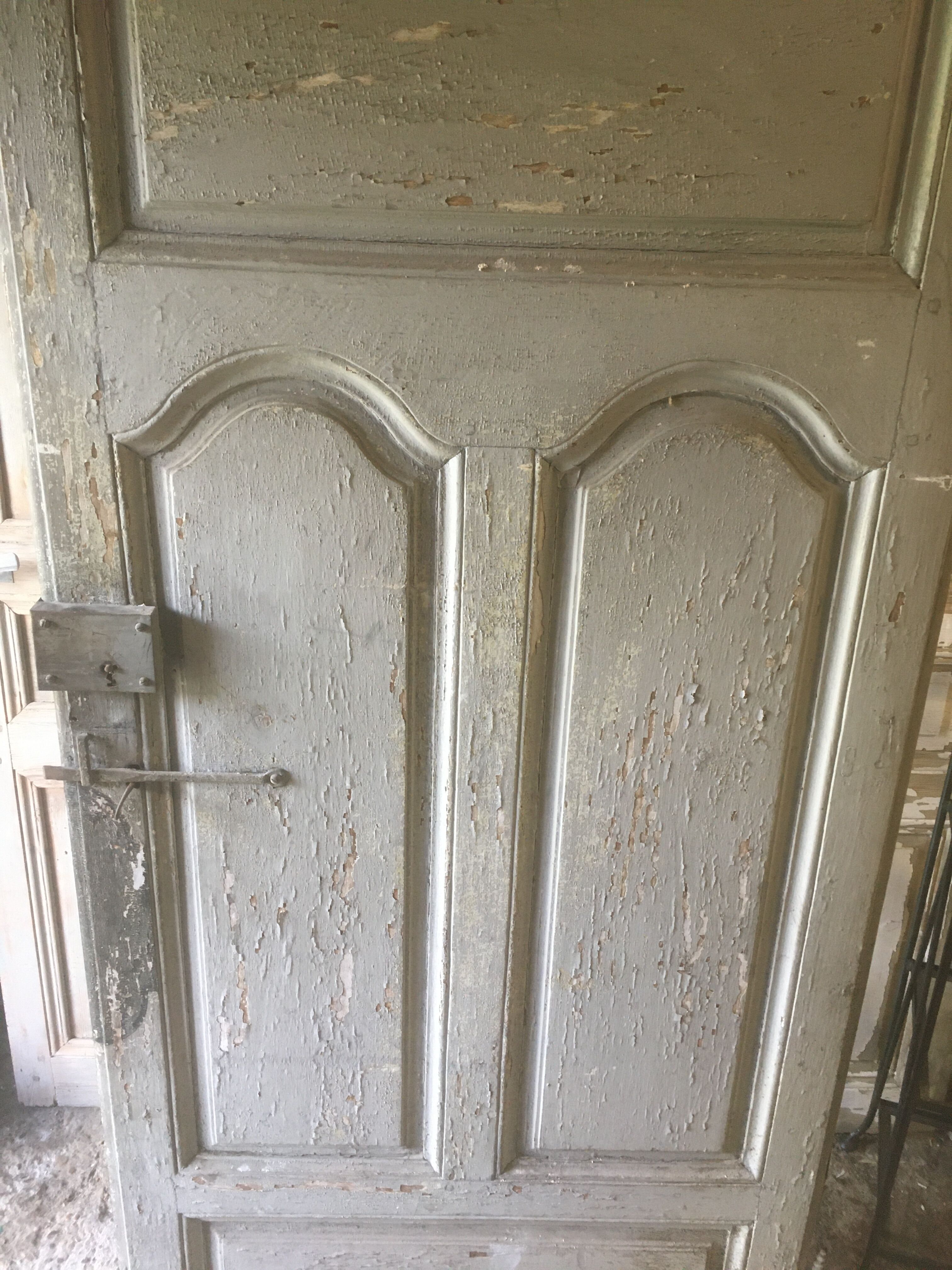 Entrance door in old oak