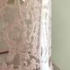 Suspension vintage en verre rose
