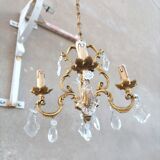 Old bronze chandelier