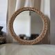 Period rattan mirror