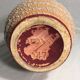 Old vase ball Odyv ceramic rose violet decoration 70s vintage