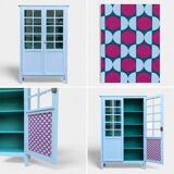 Vintage 1960s Parisian glass cabinet