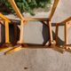 3 vintage design bridge armchairs, rounded armrests