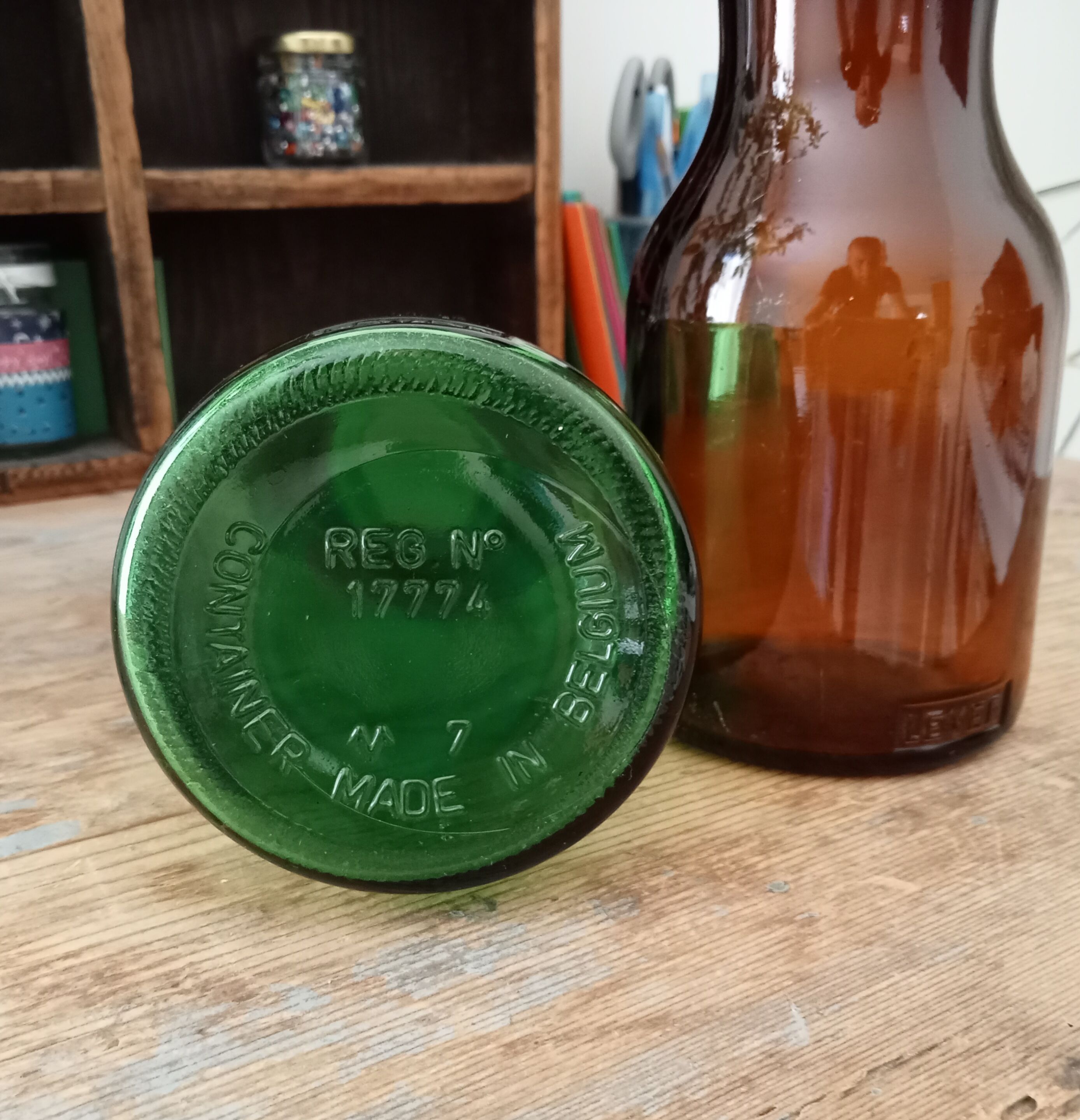 Set of 2 vintage jars Level 70s/80s