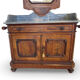 The antique walnut vanity , 19th century