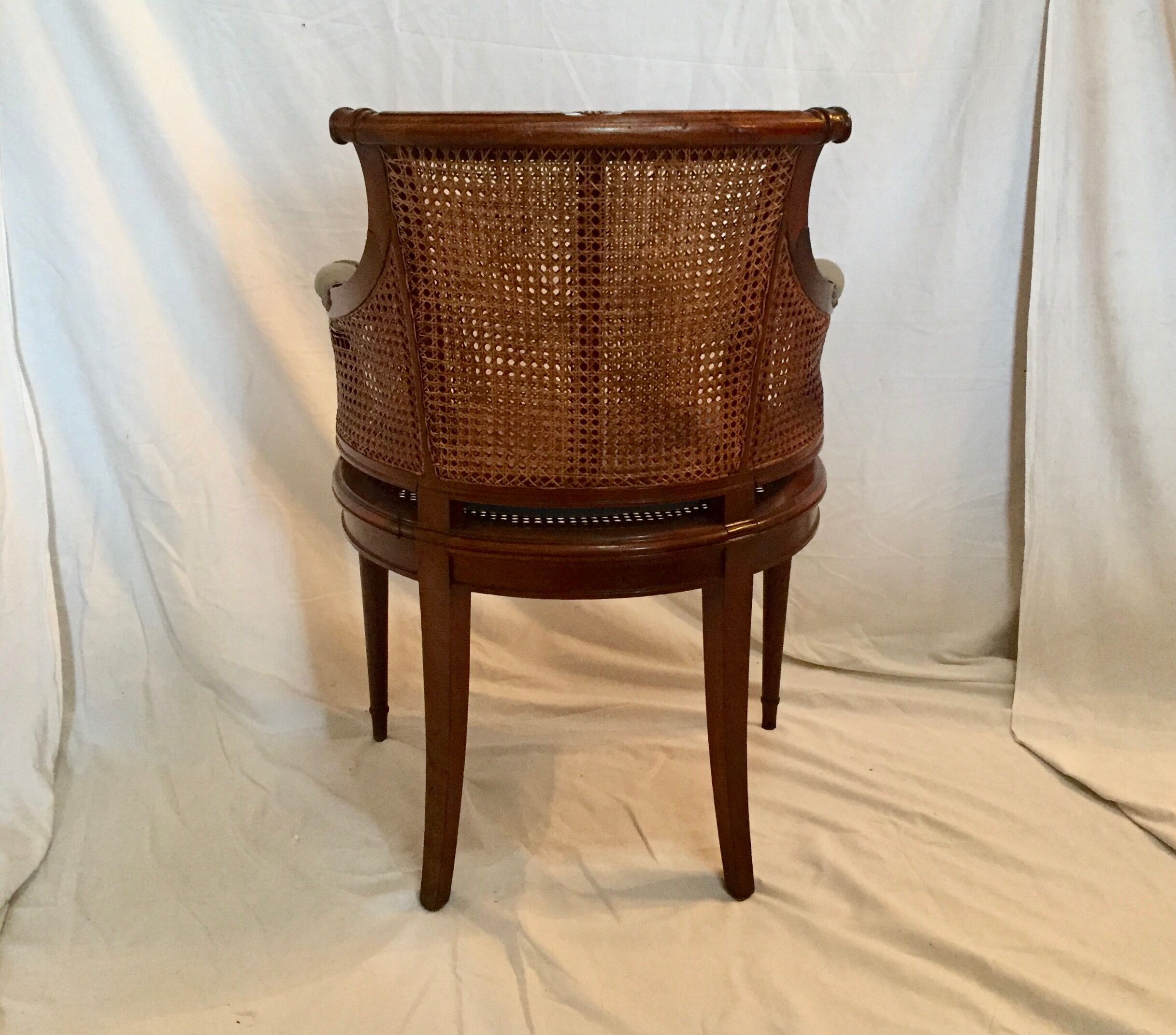 Caninboard office chair, 19th century