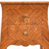 Bedside table in marquetry