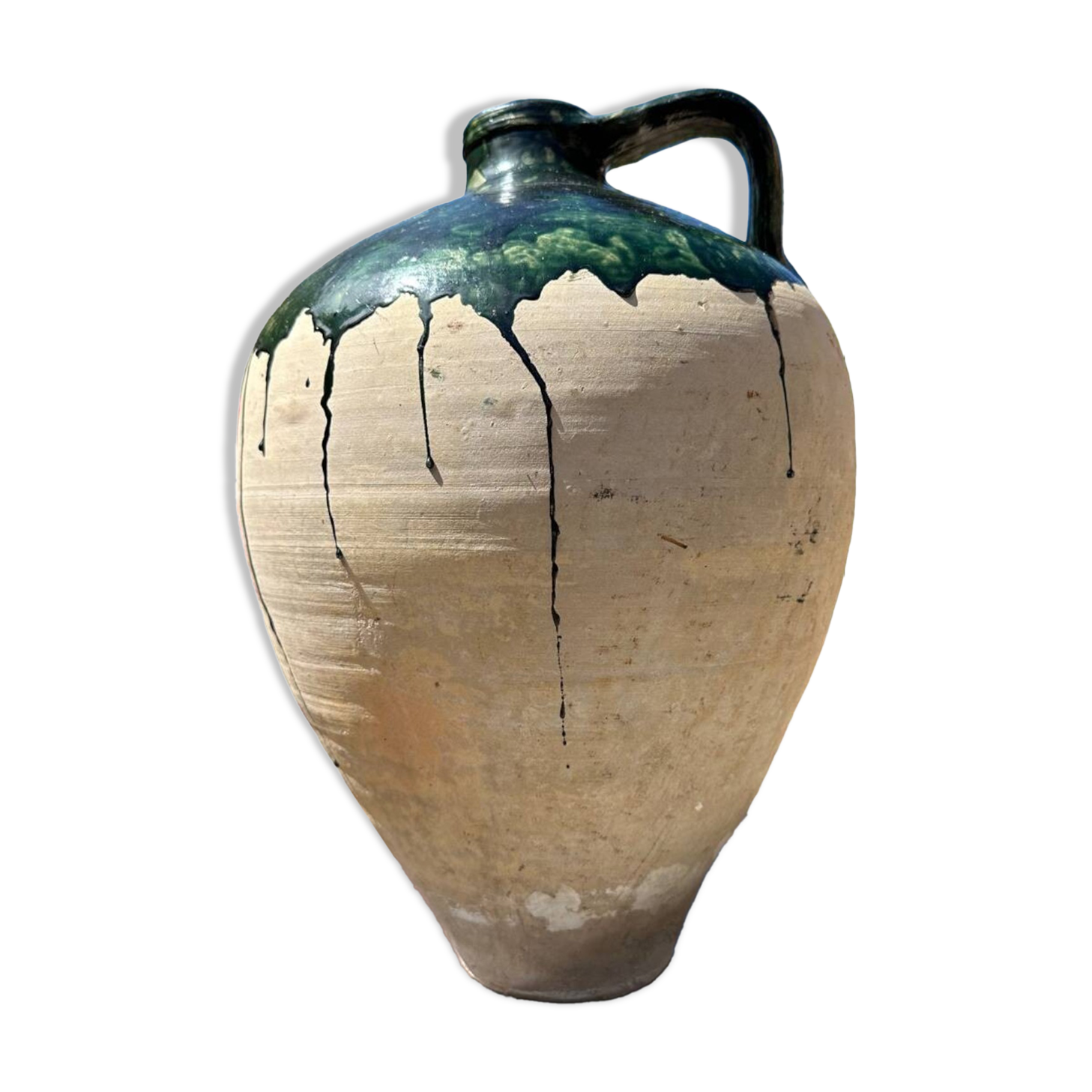 Terracotta pottery jug