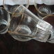 Lot 6 glasses gilding art deco 30/50 years golden circles