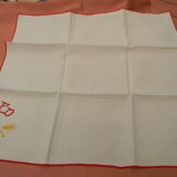 Set of 12 napkins flower décor.