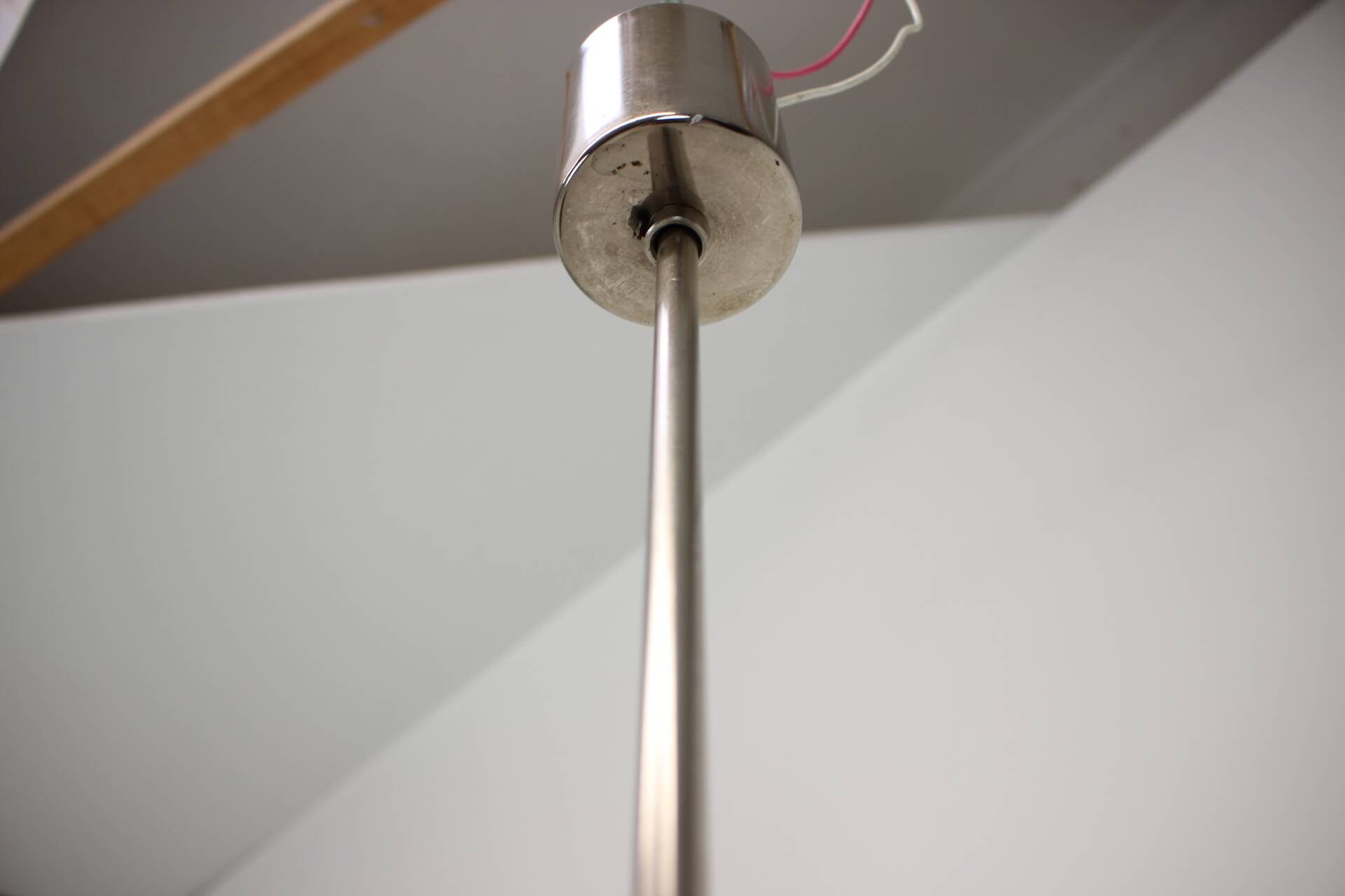 Mid-Century Square Clear Glass Pendant by Kamenicky Senov, 1960's