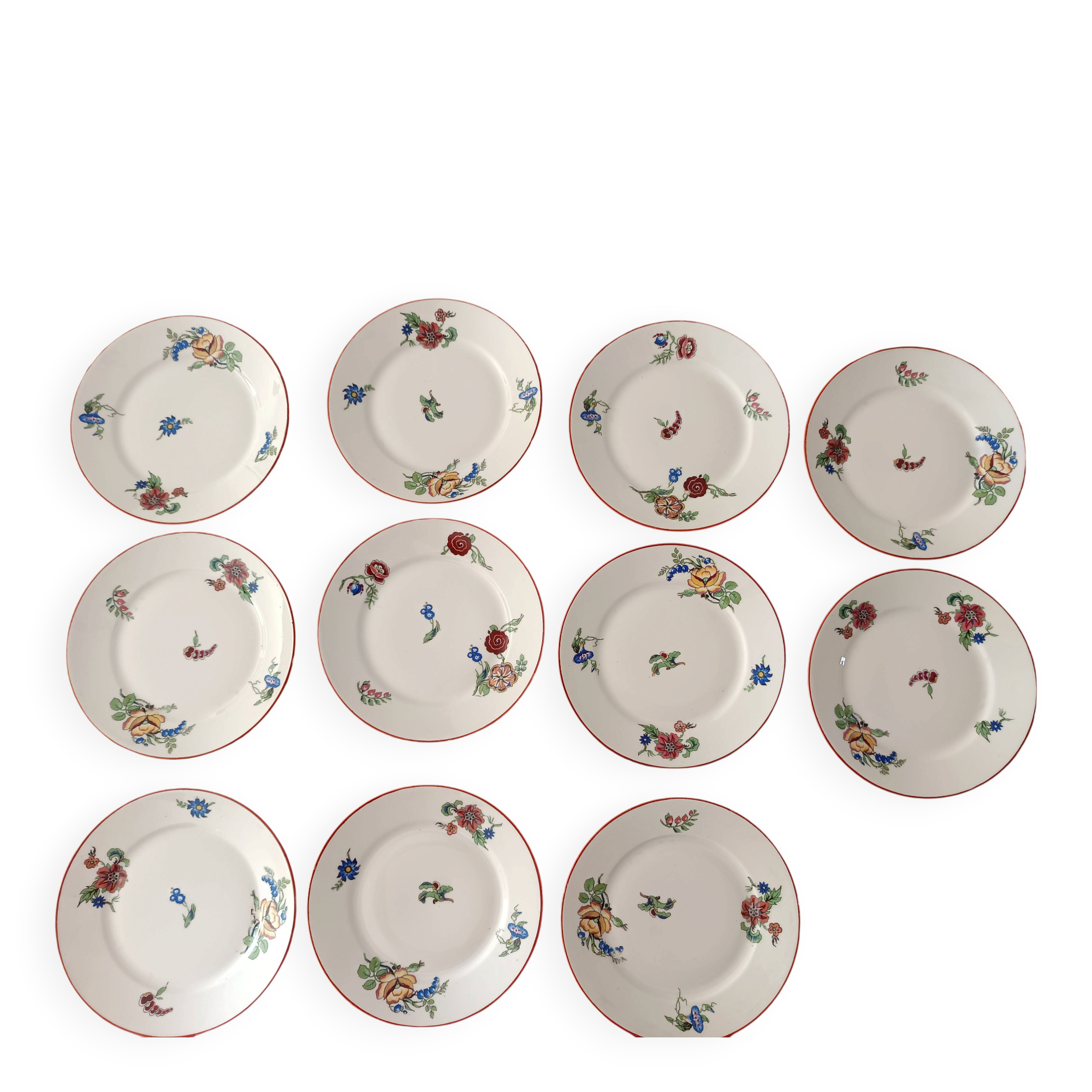 Dessert plate in porcelain