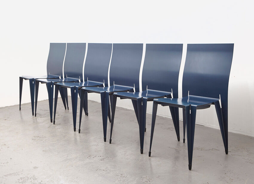 Set of 8 fulfil dining chairs by Mart van Schijndel for Lensvelt 1989