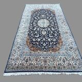 Persian carpet nain wool and silk circa 1960
